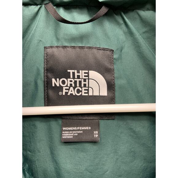 The North Face Down Hooded 550 Series Hunter Green Womens XS - Picture 3 of 6